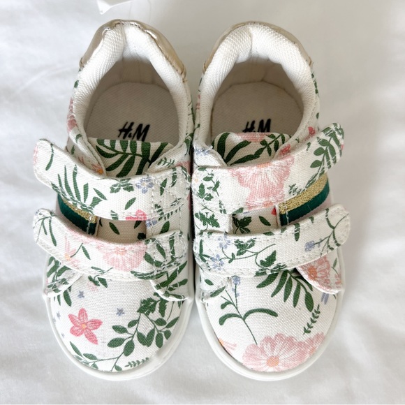 Floral Velcro Slip On Shoes - Picture 2 of 4
